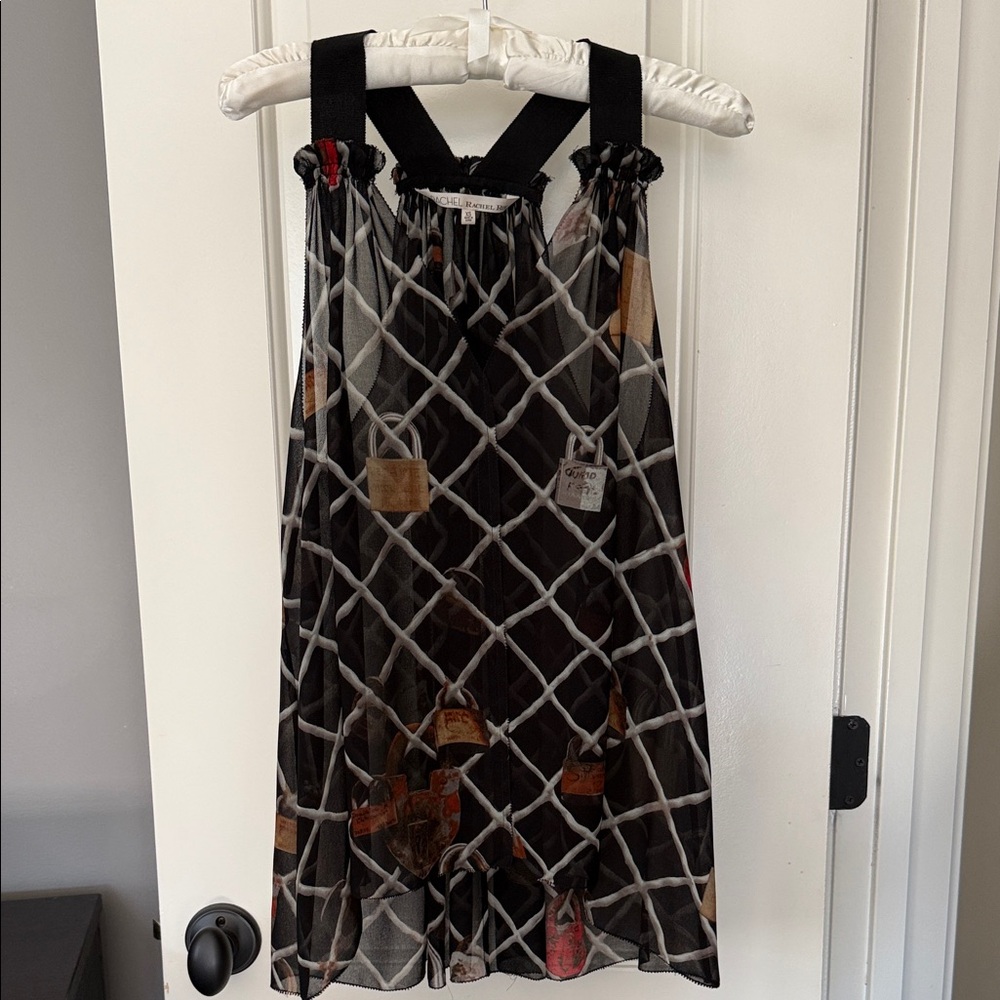 RACHEL Rachel Roy Black and White Patterned Top